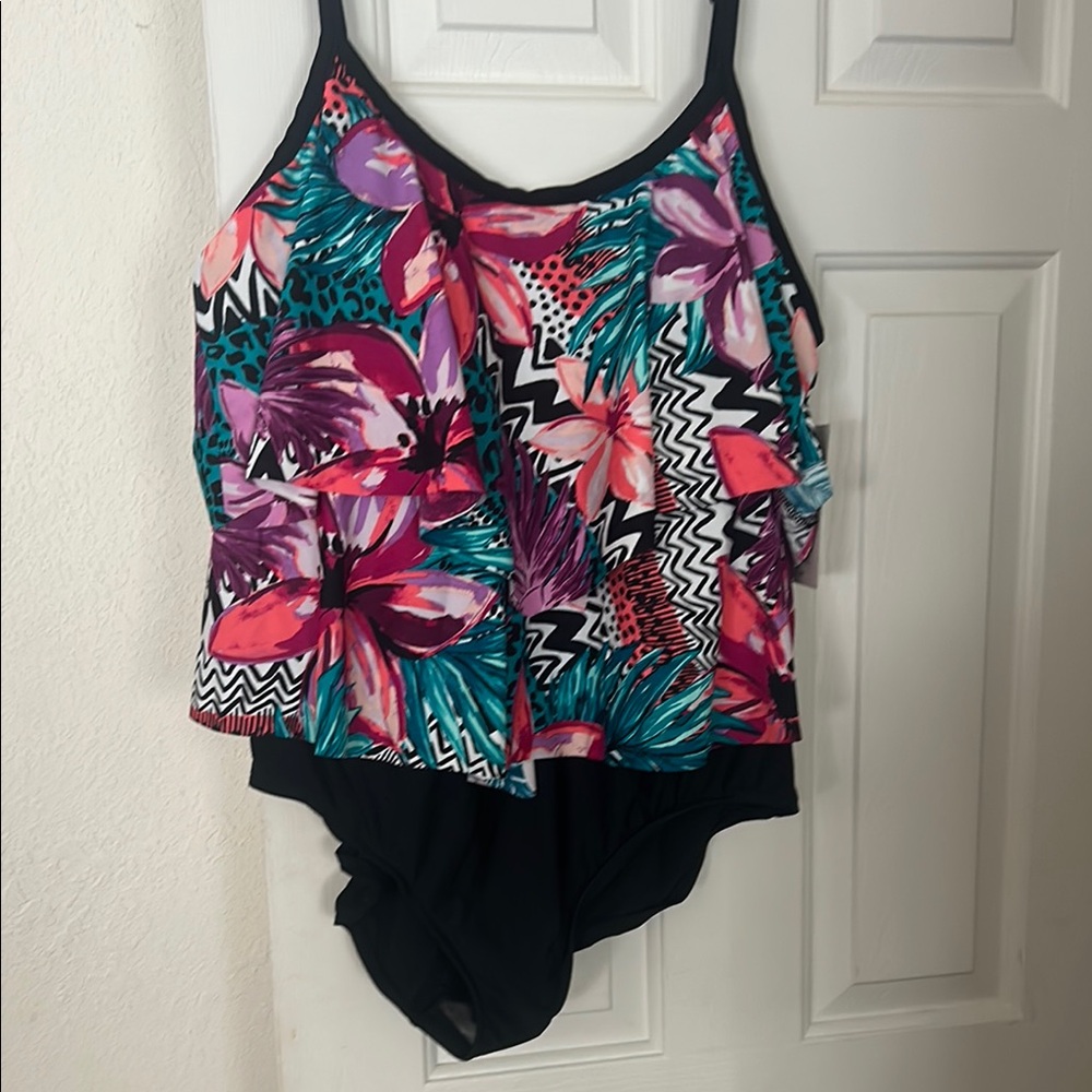 Floral ladies 22w Maxine One Piece Swimsuit